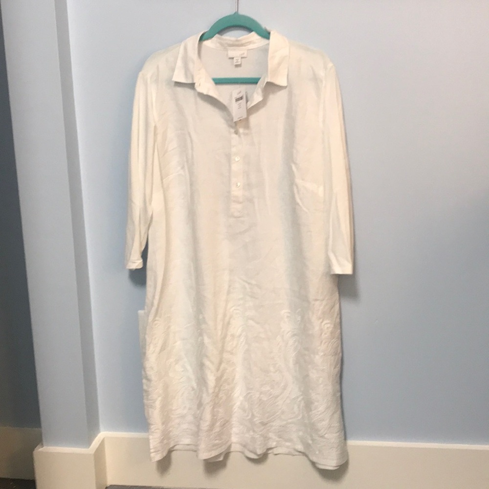 J. Jill linen front dress